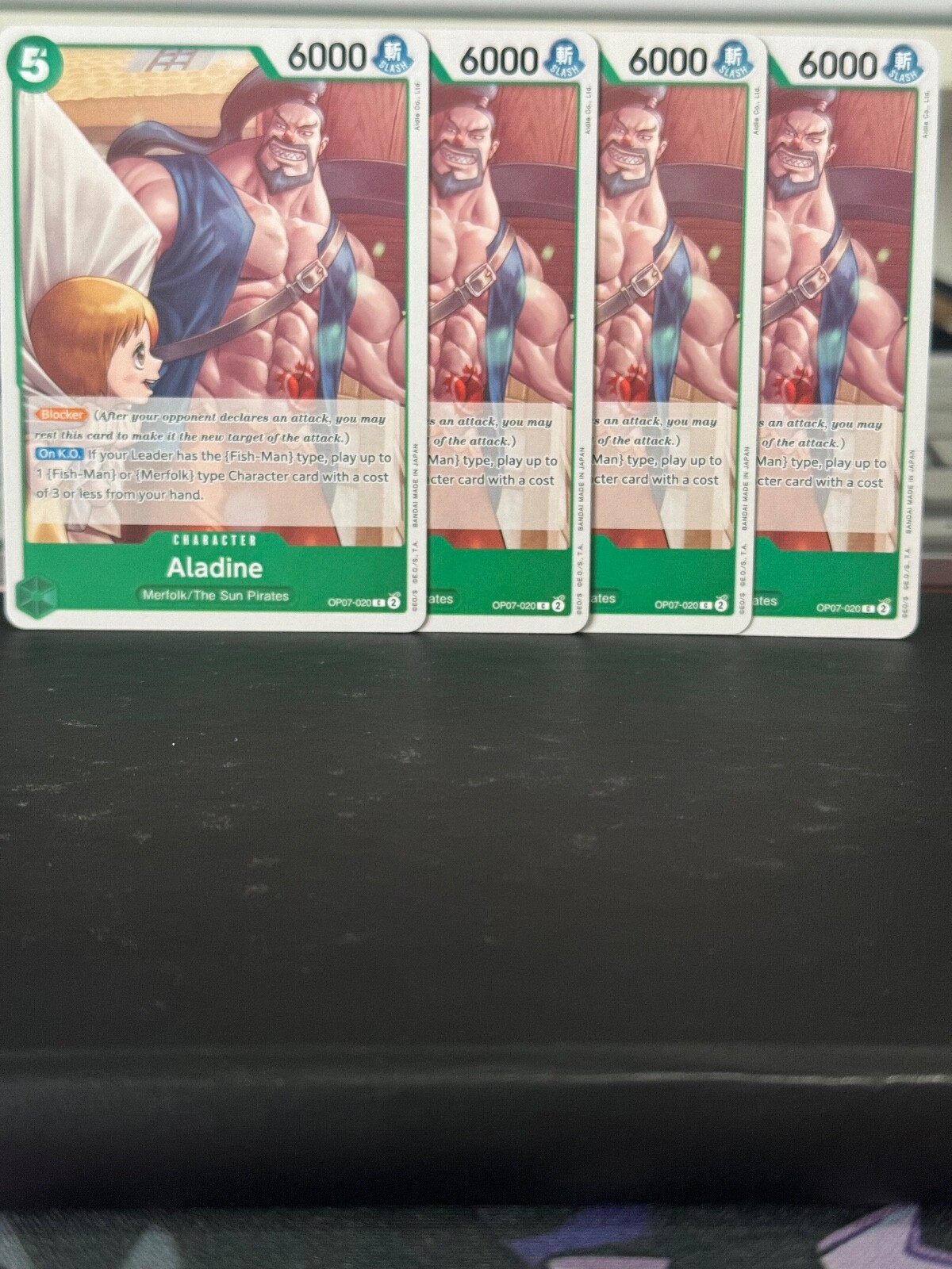 Aladine (X4) Playset OP07-020 Common One Piece 500 Years in the Future