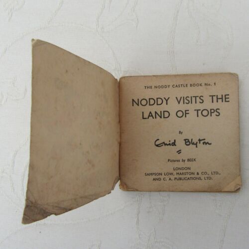 NODDY CASTLE BOOK № 1-Enid Blyton/Beek-Noddy visits the land of tops-1950's - Picture 2 of 5