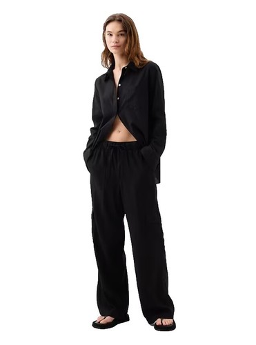 lillusory wide leg dress pants women's high waisted dressy trousers High Slit Two Piece Mesh Dress in Butter