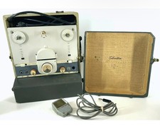 Vintage Silvertone Reel To Reel Portable Recorder Working Turns On And Spins