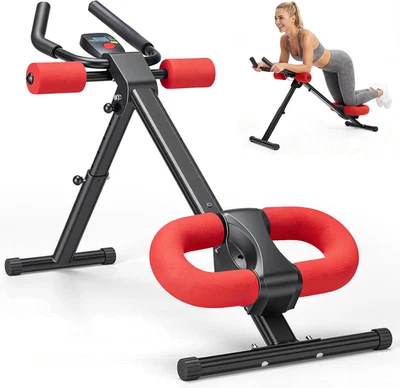 Ab Machine, Abs Workout Equipment for Home Gym, Adjustable Ab Trainer Machine fo - Image 1 of 4