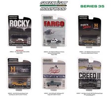 Greenlight 1:64 Set of 6 Hollywood Series 35 Ford Chevy Cadillac 44950 Rocky New