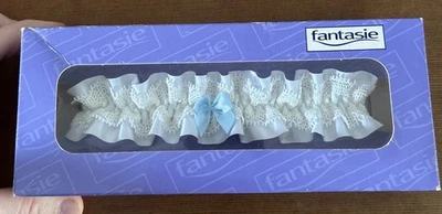 White Fantasie Brand Bridal Garter Wedding New In Box One Size Vintage - Image 1 of 4
