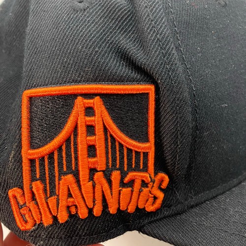 Cappello snapback San Francisco Giants nero arancione logo Pro Standard MLB berretto - Foto 7 di 9