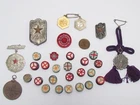WW2 JAPANESE LOT BADGE SET ROSETTE MEDAL JAPAN WWII NAVY ARMY WAR MILITARY
