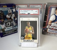2007-08 Topps Rookie Card Kevin Durant #2 Mint PSA 9 #54493729. rookie card picture