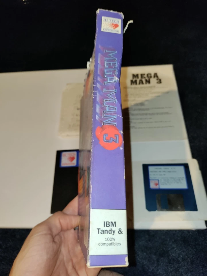 Mega Man 3 CD ROM Game Big Box. Has Manual. Missing Floppy Disc 2... - Image 4 of 4