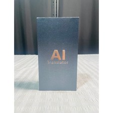 AI Voice Translator Handheld Portable Real Time Two Way Language Device Gray