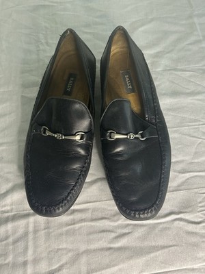 Bally of Switzerland Mens Horsebit Leather Logo Luxury Loafers  Shoes Size 10 E