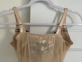 NEW Victoria's Secret Beige w/Black Trim 36C Sexy Little Things Corset Lingerie