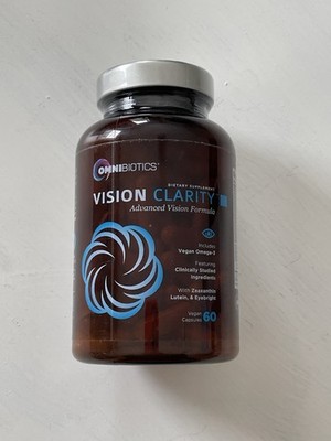 Vision Clarity Eye Vitamins AREDS2 Lutein Zeaxanthin Bilberry Omega 3 Vegan 60ct
