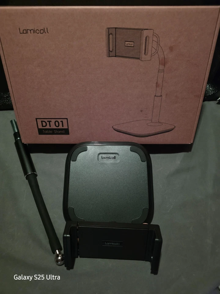 Lamicall 12" Tablet Phone Stand – Desktop Series – Black – New Open Box - Image 4 of 4