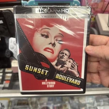 Sunset Boulevard  4K UHD Blu-ray 75th Anniversary Gloria Swanson Slipcover New