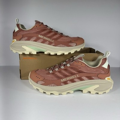 Merrell Moab Speed 2 Women s Trail Running Shoes Sedona Pink Size 6.5 Vibram NEW