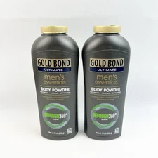 TWO Gold Bond Ultimate Mens Essentials Body Powder Refresh 360 10 oz ea Talc