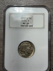 1913-D Type 1 Buffalo Nickel Coin MS64 NGC Fatty Older Holder.