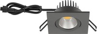 Evn PC65 Led Deckeneinbauleuchte, 6W, 3000K, 620Lm, Quadratisch, Schwenkbar, Ant