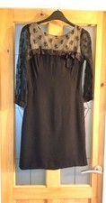 Vintage 1960s ? Party Cocktail Little Black Dress (UK 8)