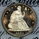* 1881-P CAMEO PL * SUPERB+ GEM BU MS SEATED LIBERTY HALF-DOLLAR *