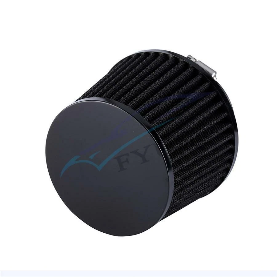 Aluminum+Fabric 65mm Air Filter Mushroom Head For Universal 2.5" Car Air Intake - Image 4 of 4