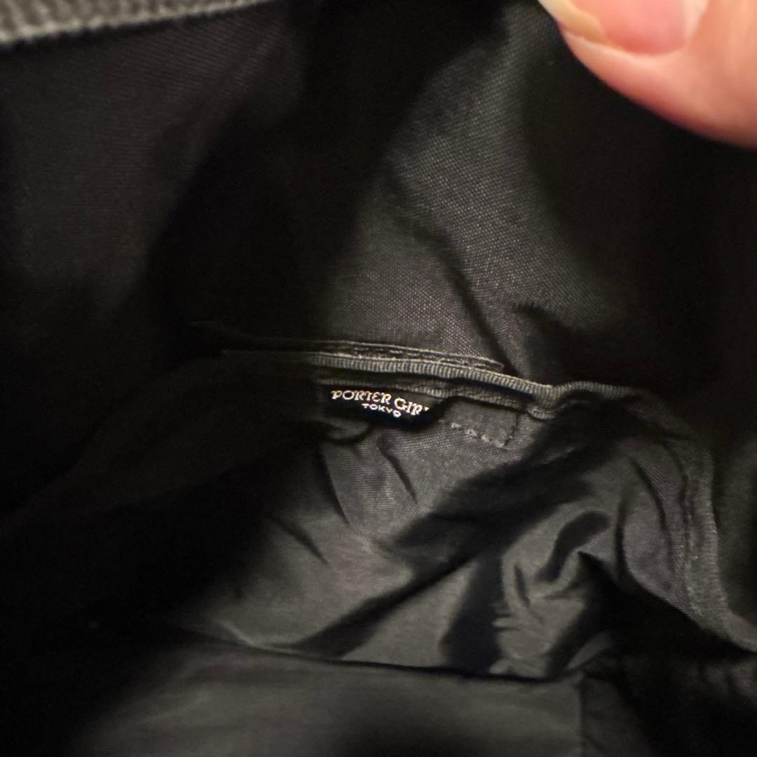 Porter Black Nylon Backpack  adjustable strap zip… - image 7