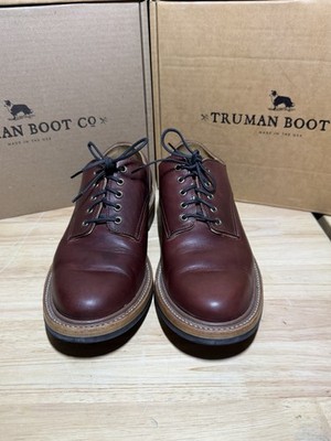 Truman Boots Co. Burgundy Horse Rump Derby - 10 D