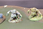 Well painted pair of swamp elementals/marsh monsters dnd fantasy miniature