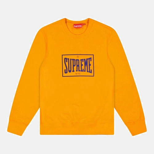 Sweat d'équipage échauffement orange suprême taille Meduim / taille M / homme / orange...