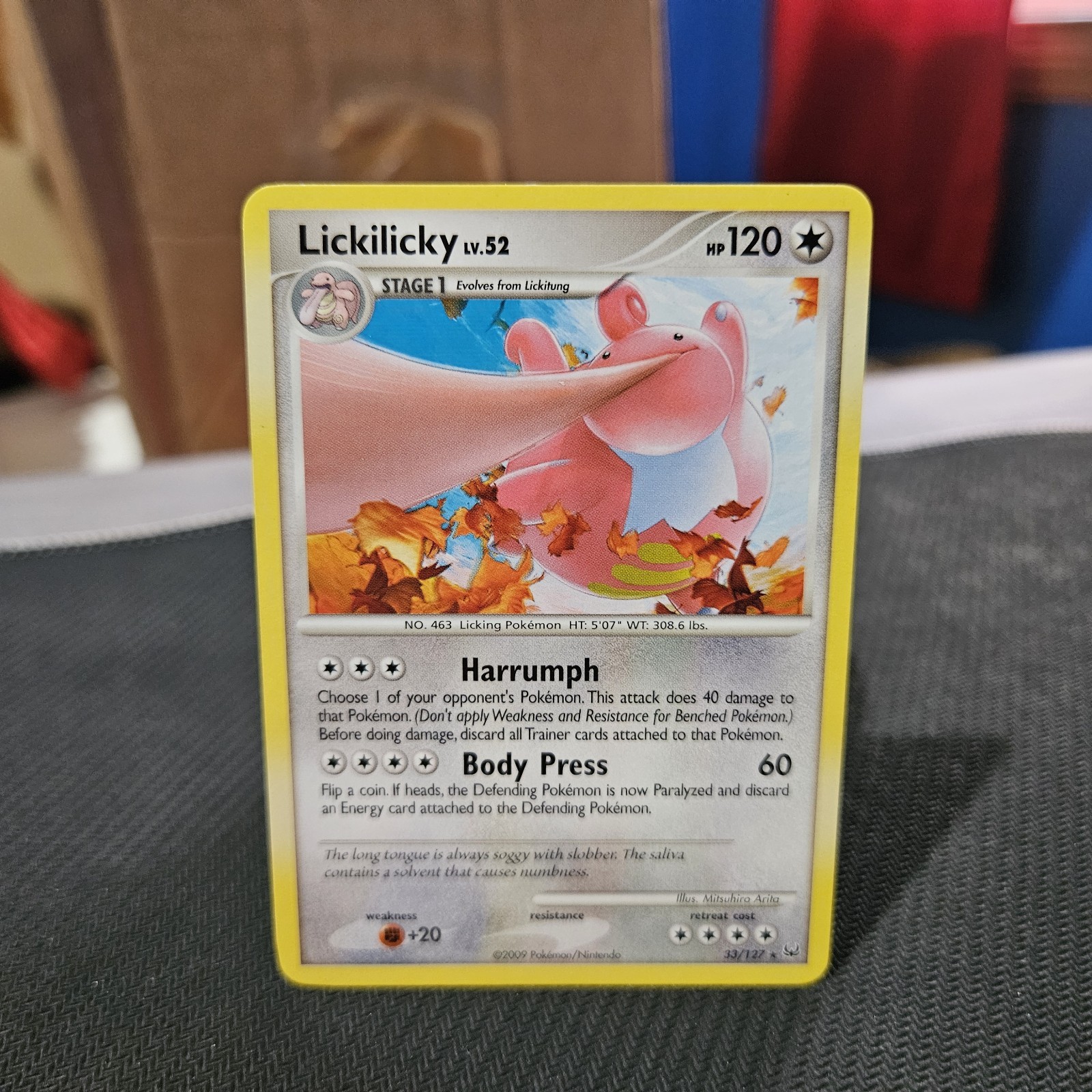 Lickilicky Pokemon TCG Platinum Rare Card #33/127