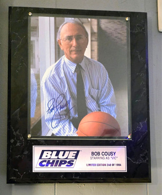 Blue Chips Movie BOB COUSY as ''Vic'' Signed 8x10 Photo  Sports Plaque LE 240/1994