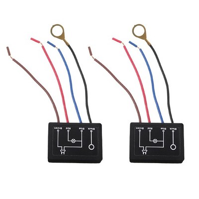 2Pcs Table Light Parts Dimmer 3 Way Touch Control Sensor Bulb Lamp Switch