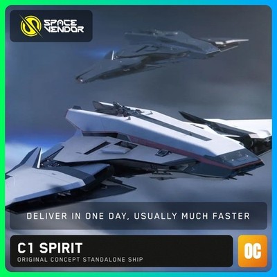 Star Citizen C1 Spirit OC + Aeroview hangar + Paint - Original Concept