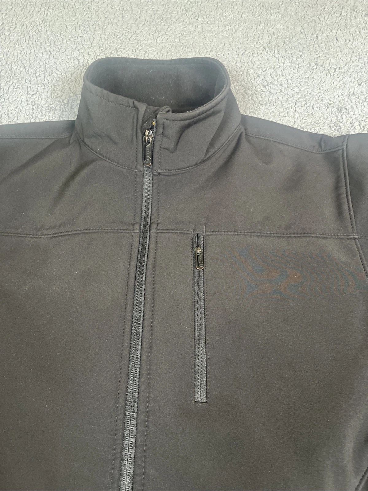 Tumi Metro Mens Jacket Soft She’ll Packable Black Full Zip Collared Large