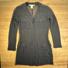 Compagnie Internationale Express Sheer Long Sleeve Shirt Dress Women’s Size XS