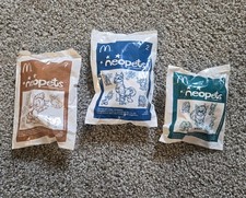 2000s Y2K McDonald's Happy Meal Toy Neopets Lot of 3 Sealed/unopened