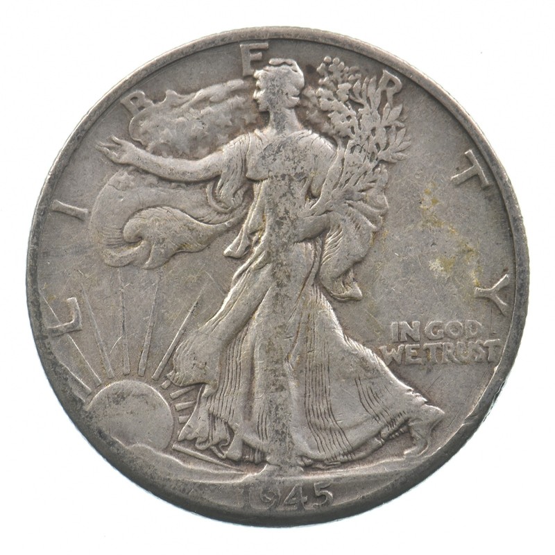 1945-D Walking Liberty Half Dollar Estate Coin Collection *005