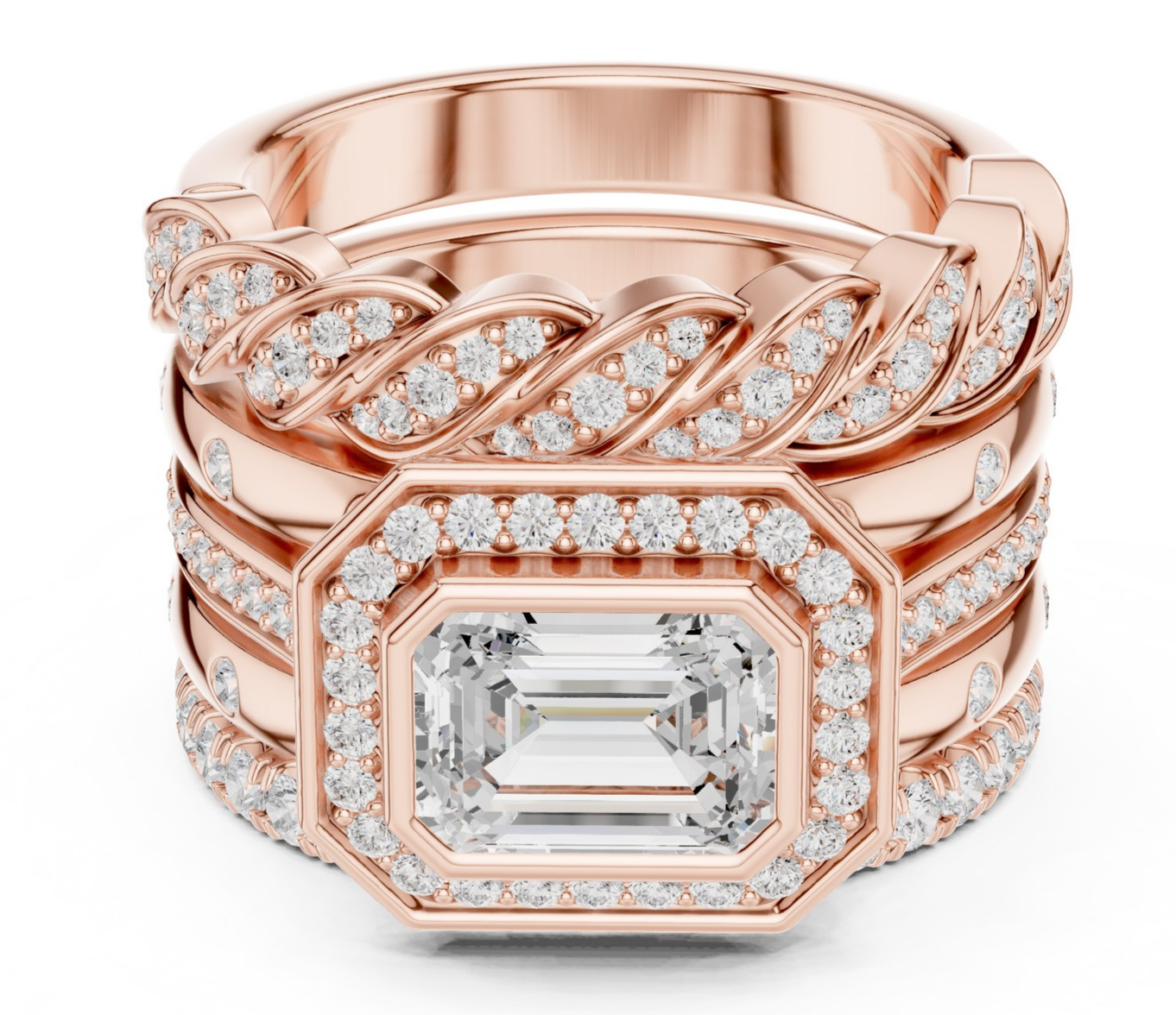 Certified 2.3 Ct Emerald Lab Grown Diamond Wedding Men's Ring 14k Gold Over