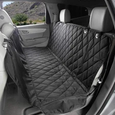 4Knines Dog Rear Seat Cover with Hammock (Black)
