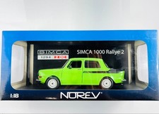 NOREV Simca 1000 Rallye 2 Green 1294 2DC 1/18 Collector Model 14+