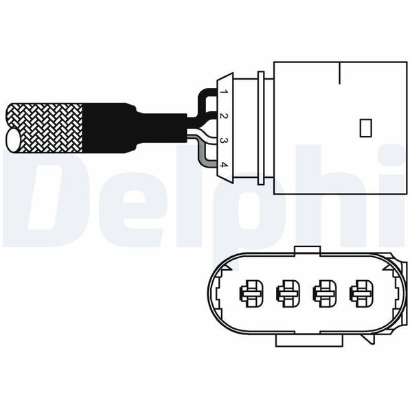Delphi Lambdasonde ES10981-12B1 FüR VW Seat Audi Skoda-image
