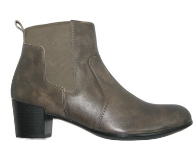 NEW ECCO Womens Shape M 35 Chelsea Boots Sz 8-8.5 EU 39 Olive Leather -Mottled