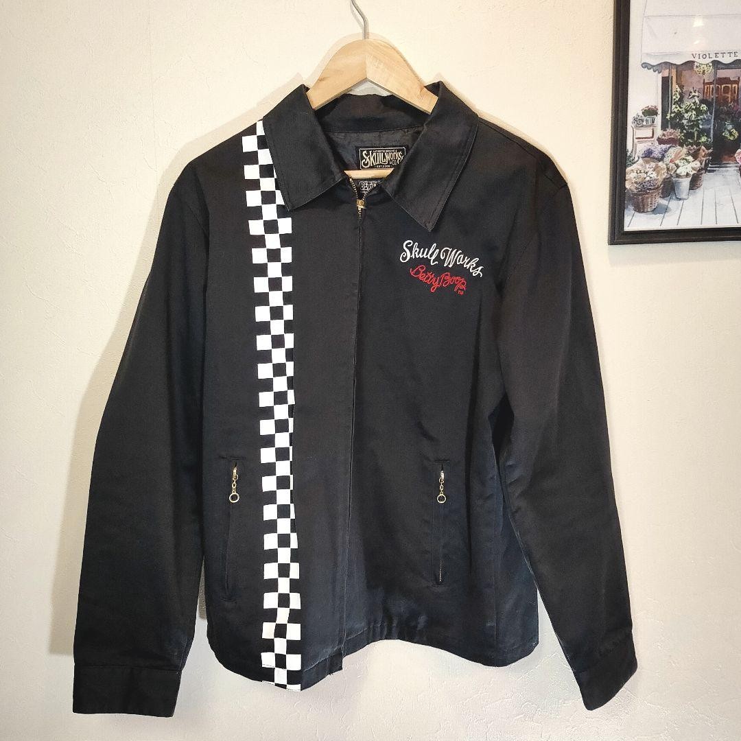 ジャケット・アウター skull works betty boop Skull Works Betty Embroidered Jacket Black Size L | eBay