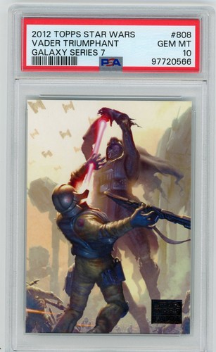 2012 Topps Star Wars Galaxy 7 "VADER TRIUMPHANT" #808 PSA 10 GEM MINT