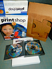 NEW Broderbund The PrintShop Version 21 Deluxe 4 CDs  Manual FREE SHIP