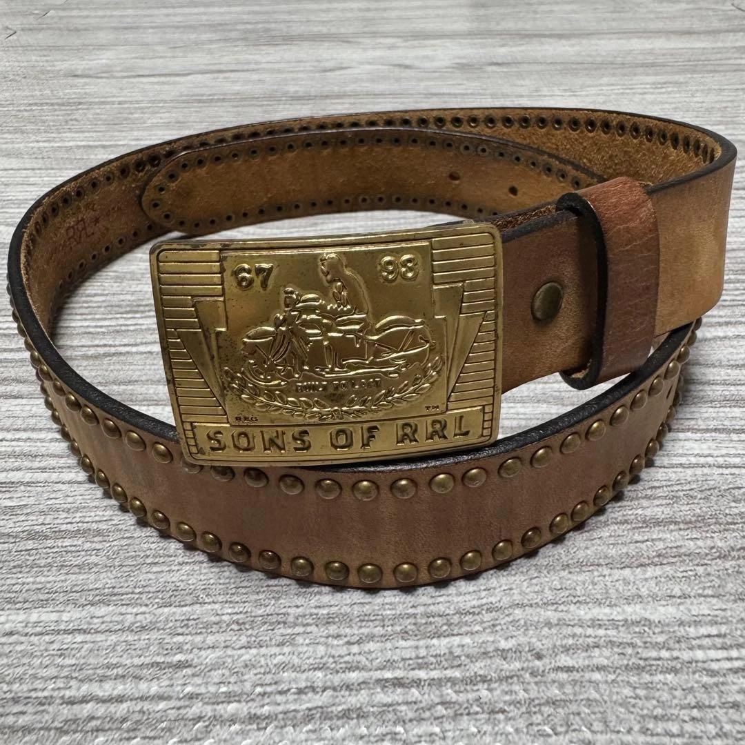 RRL Leather Belts for Men for sale - eBay