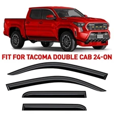 Rain Guards Vent Visor Shade for 2024-2025 Toyota Tacoma Double Cab SHATTERPROOF