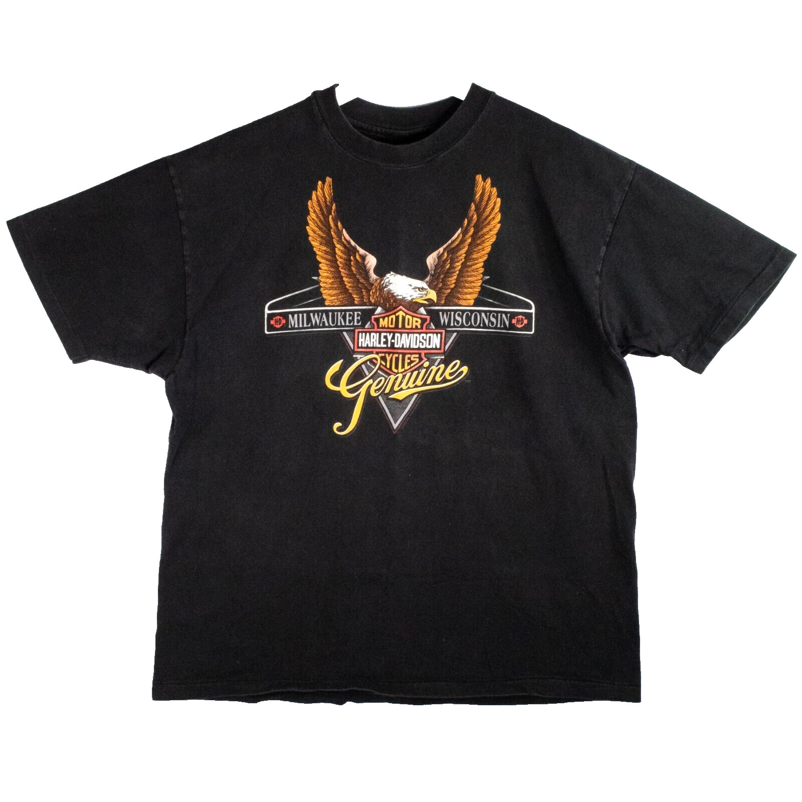 Vintage 90s Harley Davidson Shirt XL RK Stratman Warrs London England 1993 USA