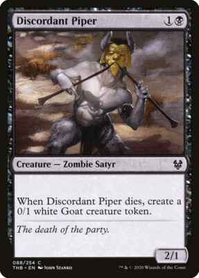 MTG Magic THB Theros Beyond Death - 1x EN NM 088 C Discordant Piper