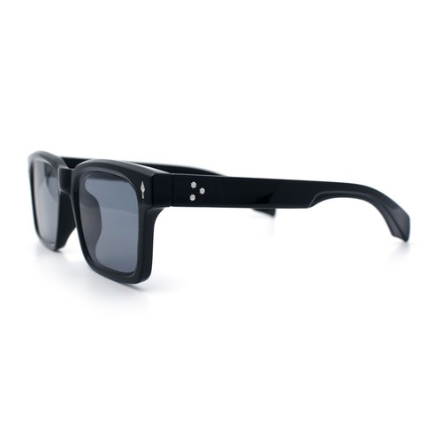 Mens Classy Gentlemanly Retro Thick Horn Rim Plastic Sunglasses - Picture 27 of 39
