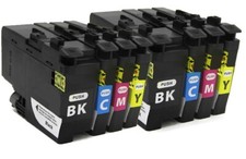 8P Print Ink Set  Chip fits Brother LC406 MFC-J5855DW MFC-J5955DW MFC-J6555DW